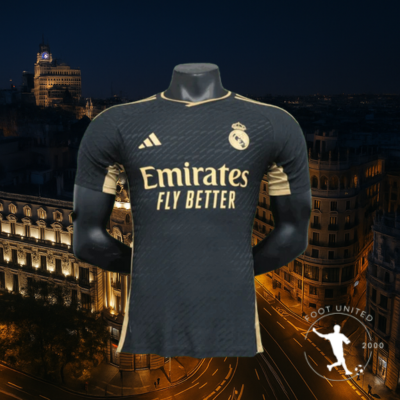 Maillot Real Madrid Noir & Or – Édition Élégance 2024 Maillot Real Madrid Noir & Or – Édition Élégance 2024