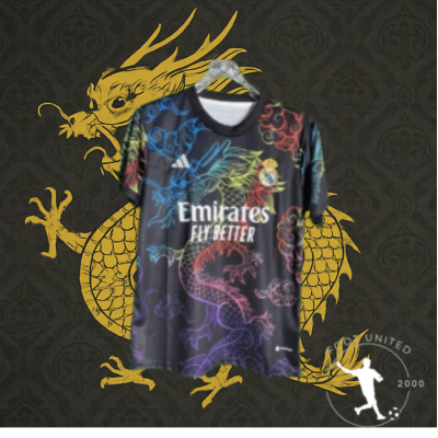 Maillot Real Madrid Noir Dragon – Édition Concept 2024