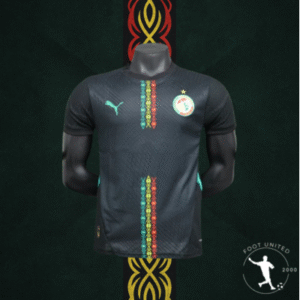Maillot Sénégal Third 2023/24 – Édition Puma (Noir & Motifs Africains)