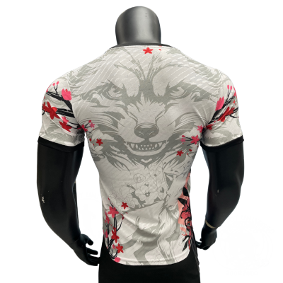 Design sans titre-404 Maillot concept Japon Loup Sakura – Design exclusif manga et fleurs