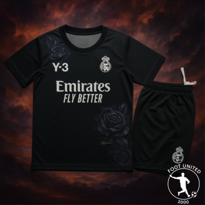 Maillot concept Real Madrid x Y-3 2024 – Noir élégant