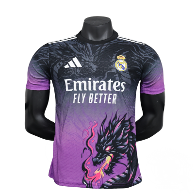 Maillot concept Real Madrid Dragon Violet & Noir – Design puissant 2024