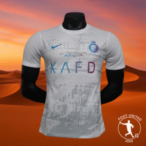 Maillot Al-Nassr Édition KAFD 2024/25 – Blanc & Gris