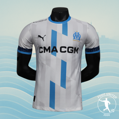 Maillot Olympique de Marseille Home 2024:25 – Blanc & Bleu Maillot Olympique de Marseille Home 2024/25 – Blanc & Bleu