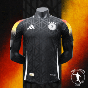 Maillot concept Allemagne 2024 – Noir & Épaule tricolore