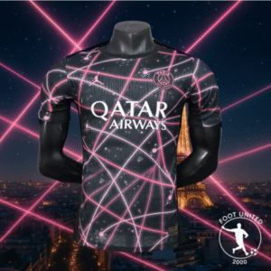 Maillot concept PSG Galaxy 2024 – Noir & Rose futuriste