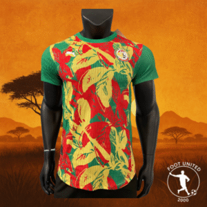 Maillot de foot concept Sénégal 2025 – Vert, Rouge & Or