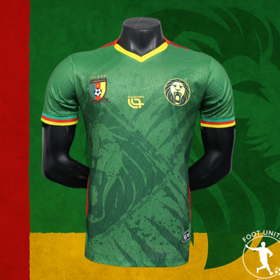 Design sans titre-75 Maillot de foot Extérieur Cameroun 2024 « Lions Indomptables »