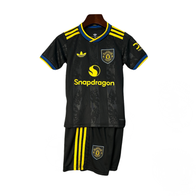 Design sans titre-84 Maillot et short de foot Manchester United 2024-25 « Black Lightning »