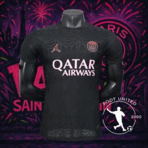 Maillot de foot Third PSG Jordan Noir & Rose 2025 /26