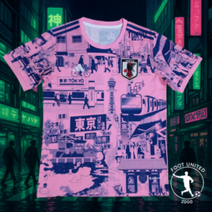 Maillot de foot Japon 2025 « Métropoles » – Tokyo & Osaka rose