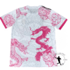 Maillot de foot concept  Real de Madrid Dragon Rose/Blanc