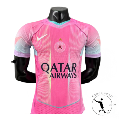 Maillot de foot Third PSG Rose Violet 2025 promo Maillot de foot Third PSG Rose Violet 2025 – Qatar Airways x Nike
